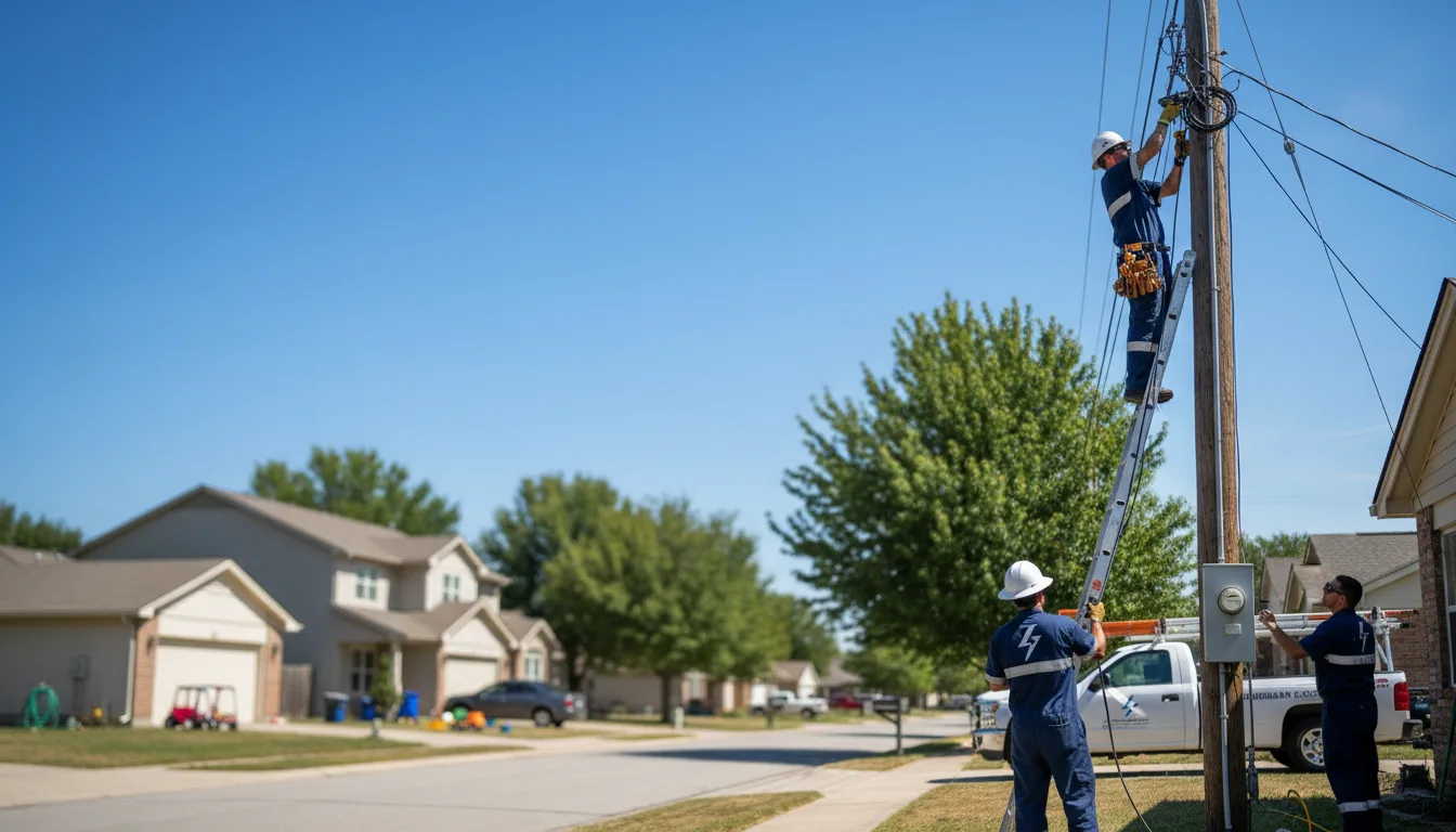 Residential electrician providing installation services in Selden, KS